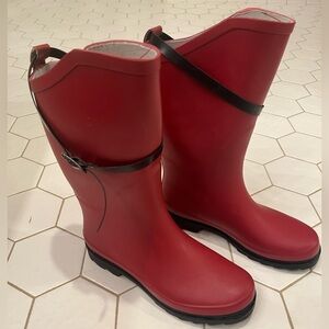 Henry Ferrera Red Women's Rain Boots